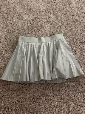 Aritzia Pleated Mini Skirt in Mint Green